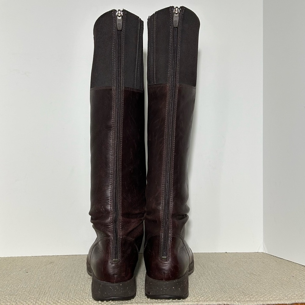 Teva Afton Womens Brown Leather w/Back Zip Tall Waterproof Riding Boots SZ US 10 - Picture 4 of 11